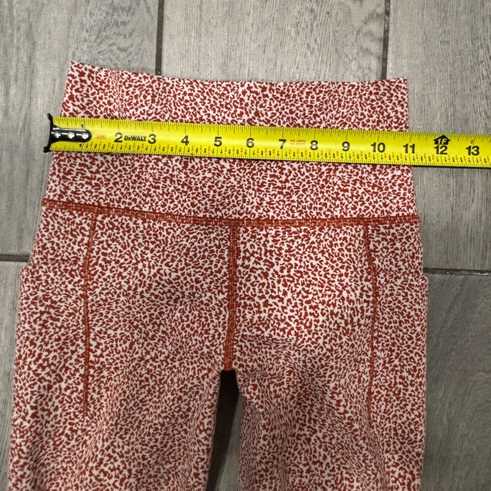 Athleta Salutation Stash Pocket Oxford Rust Leggings Size XXS - Picture 3 of 7